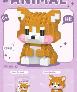 Nandy Home Corgi Köpek Model Karakter Figürü 3D Yapı Oyuncakları - Görsel 3