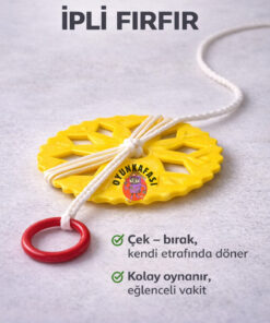 Alternative view of OYUNKAFASI İpli Oyuncak Fırfır - Çek Bırak 4 Adet Nostaljik Oyuncak - Karne Hediyesi