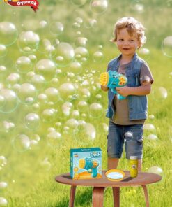 Kayyum Oyuncak Duck Çok Delikli Pilli Köpük Atan Tabanca Oyuncağı 23 Delikli Bubble Gun - Görsel 3