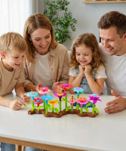 BubbyPlay Çiçek Bahçesi Oyuncak 52 Parça Yapım Seti Bul Tak Blok Eğitici Montessori Okul Öncesi 3 Yaş