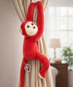 POLLYTOYS PELÜŞ OYUNCAKTA DÜNYA MARKASI Maymun yapışkanlı vikvik sesli 60cm - Maymun Peluş Oyuncak