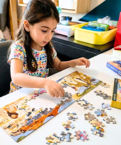 DoerKids African Savanna (Afrika Savanası) Midi Puzzle | 4-9 Yaş 80 Parça - Görsel 3