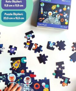 DoerKids Uzay Boşluğu Mini Puzzle | 40 Parça 3-7 Yaş - Görsel 3