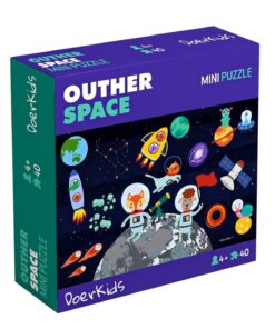 DoerKids Uzay Boşluğu Mini Puzzle | 40 Parça 3-7 Yaş