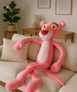 greenfor evlife Pembe Panter Peluş 90 cm – Dev Boy & Sevimli Çocuk Hediyesi