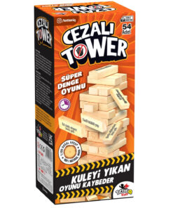 TOTTERİQ Cezalı Jenga Denge Oyunu Tower Büyük Boy 54 Parça