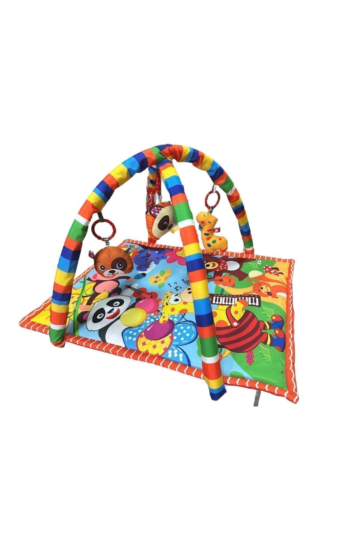 Sozzy Toys 4 Oyuncaklı Hepsı Çıngıraklı Oyun Halısı Minderi
