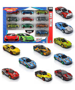 Toysan 10lu Speed Racer Metal Araba 10 Adet Metal Yarış Arabası