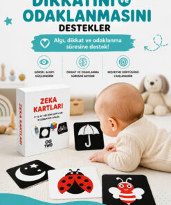 Alternative view of OGTWO 3 Dönem Bir Arada Bebeğimin İlk Zeka Kartları 0-12 Ay Yenidoğan Geliştirici Eğitici Kart Seti