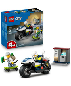 LEGO ® City Polis Motosikleti Takibi 60455 - 4+ Çocuklar için Yaratıcı Oyuncak Yapım Seti (65P)