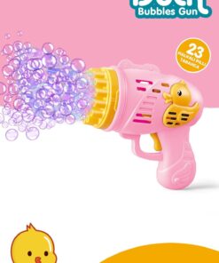 Kayyum Oyuncak Duck Çok Delikli Pilli Köpük Atan Tabanca Oyuncağı 23 Delikli Bubble Gun - Görsel 3
