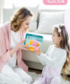 Kayyum Oyuncak Duck Çok Delikli Pilli Köpük Atan Tabanca Oyuncağı 23 Delikli Bubble Gun