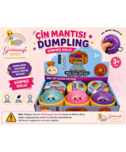 Gökkuşağı Sepeti Simli Çin Mantısı Dumpling Squishy
