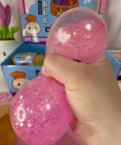 Gökkuşağı Sepeti Simli Çin Mantısı Dumpling Squishy - Görsel 3