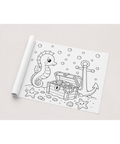 Haydi Dekor 🌊 Okyanus Temalı Dev Boyama Rulosu 45 cm x 4 Metre – Çocuklar Için Uzun Boyama Kağıdı, Eğitici ve Eğlenceli Aktivite Rulosu, Deniz Canlıları Boyama Seti, Büyük Boy Boyama Posteri - Görsel 3
