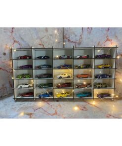 Alternative view of ReFason Desing Ahşap Araba Rafı 25'li Beyaz Renk (Hotwheels ve Matcbox Arabaları Için Uygundur)