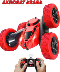 Boratila Toys Uzaktan Kumandalı Işıklı Şarjlı 2.4 Ghz Kırılmaz Akrobat Araba