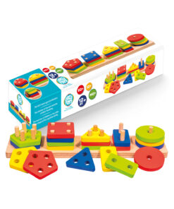 Circle Toys 5’li Ahşap Geometrik Şekiller