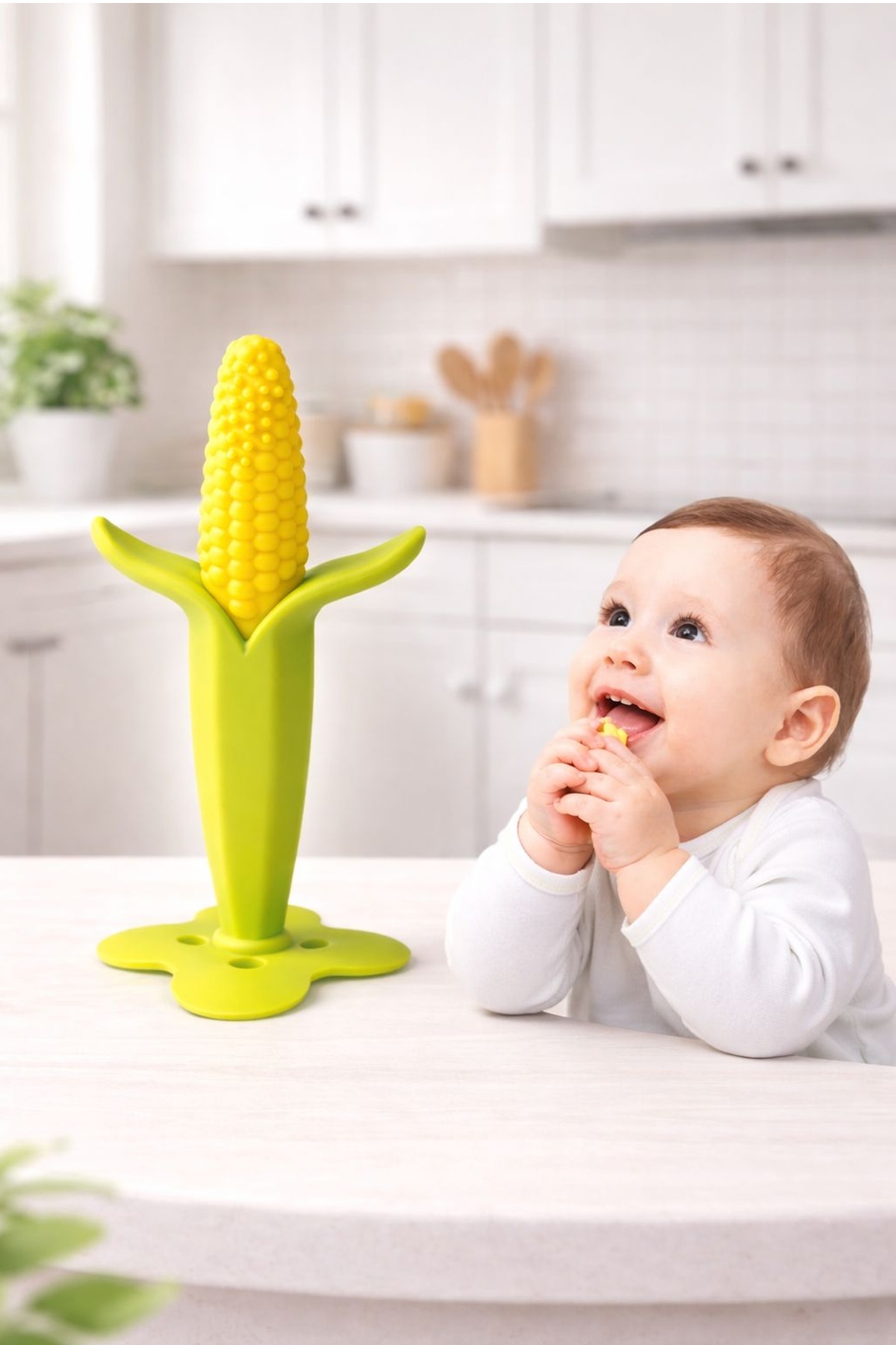 İndirimKap Mısır Bebek Diş Kaşıyıcı Diş Fırçası