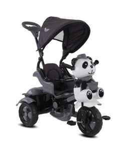 Babyhope 127 Panda Ebeveyn Kontrollü Üç Teker Çocuk Bisikleti Gri