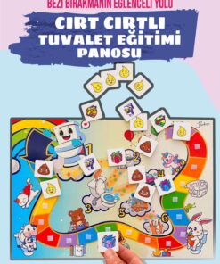 Bunbaza Cırt Cırtlı Tuvalet Eğitimi Panosu, Cırtlı Tuvalet Alışkanlığı Eğitimi Ve Hediye Başarı Diploması