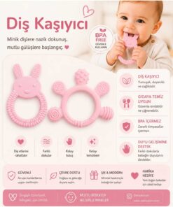ERMA HOME Bebek Diş Kaşıyıcı – Kolay Tutuş, Güvenli Kullanım