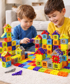 M&H 3D Ev Puzzle - 128 Parça Eğitici Şehir Kurma ve Tasarım Seti