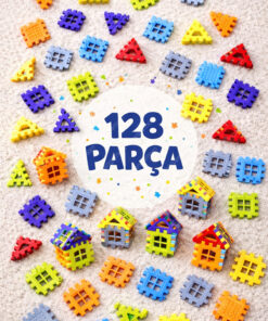 Alternative view of M&H 3D Ev Puzzle - 128 Parça Eğitici Şehir Kurma ve Tasarım Seti