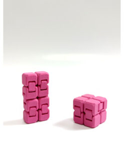 Blurix Mini Sonsuz Küp Infinity Küp – Stres Atıcı, Eğlenceli ve Taşınabilir Fidget Oyuncağı - PEMBE