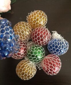 Alternative view of Happystore Ithal Model Içi Simli El Hareket Stres Oyuncağı Sıkma Topu Jel Beyin Stres Oyuncağı Slime Topu