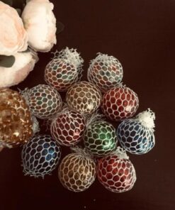 Happystore Ithal Model Içi Simli El Hareket Stres Oyuncağı Sıkma Topu Jel Beyin Stres Oyuncağı Slime Topu