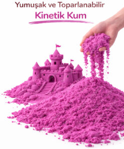 Alternative view of Heroes Kinetik Kum 1 Kg Mor - Eğitici Akışkan Dağılmayan Canlı Renk 1000 Gr Magic Sand Oyun Kumu