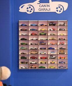 wudie Oyuncak Araba Rafı 50'li Eskitme Beyaz