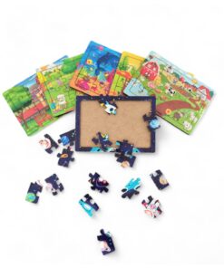 Alternative view of Fizello 6 Adet 16 Parça Eğitici Ve Öğretici Ahşap Çocuk Puzzle Montessori & Yapboz Bebek Çocuk Oyuncak