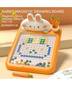 Alternative view of TİNEKE Manyetik Kodlama Oyuncağı Eğitici Oyuncak Boncuk Turp Kalem Montessori Erken eğitim Tableti Tavşan