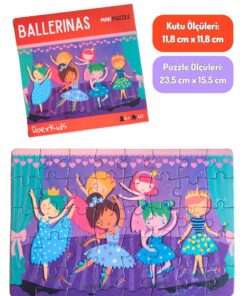 DoerKids Bale Gösterisi Sanatsal Mini Puzzle| 3-7 Yaş - 40 Parça - Görsel 3