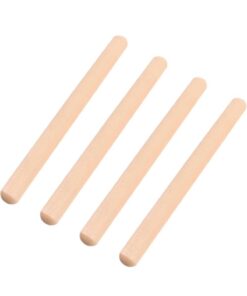 Alternative view of Toy Oyuncak Okul Öncesi 30 cm. Ahşap Ritim Çubuğu 1 Çift (2 adet) Anaokulu Etkinlik Perkusyon Müzik Aleti Yuvarlak Uçlu
