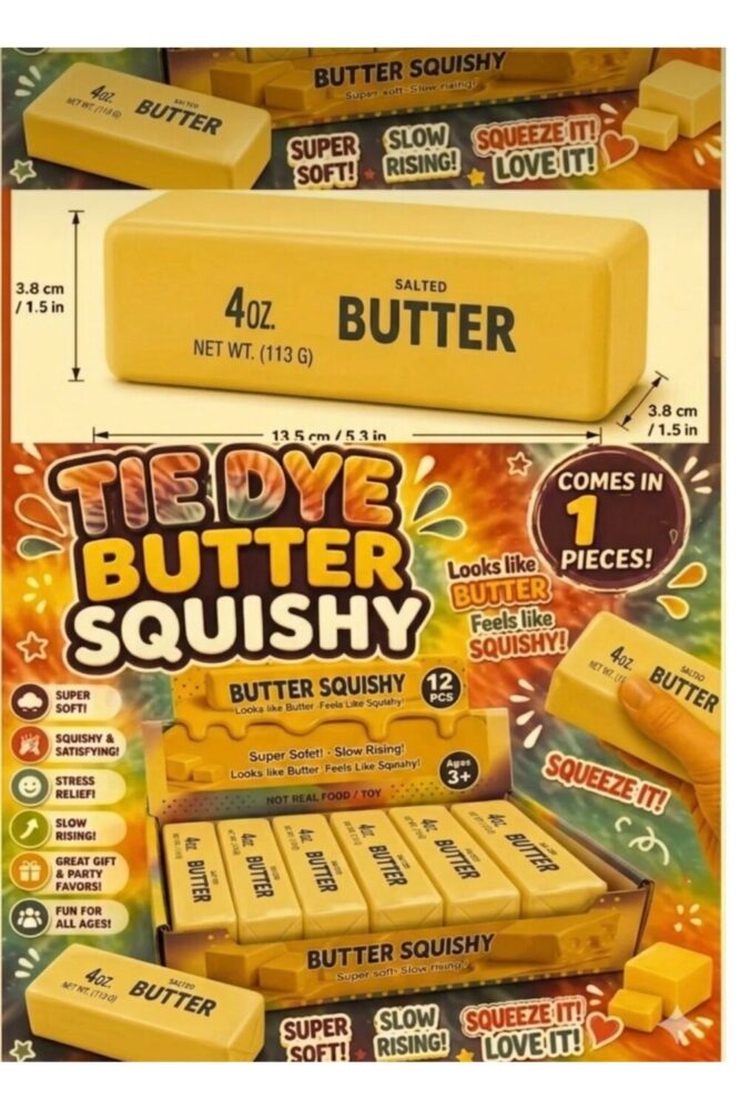 Needoh Butter squishy tereyağı sukuşi oyuncak yumuşak sünger karışık renk - Görsel 3