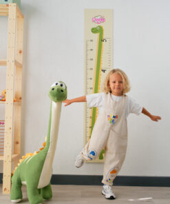 Pufu Toys Dinozor Peluş Yastık Oyuncak Yeşil (1 METRE)