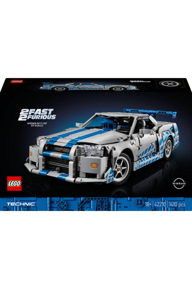 LEGO ® Technic™ Daha Hızlı Daha Öfkeli Nissan Skyline GT-R (R34) Araba 42210 - 18+ Model Seti (1410P) - Görsel 3