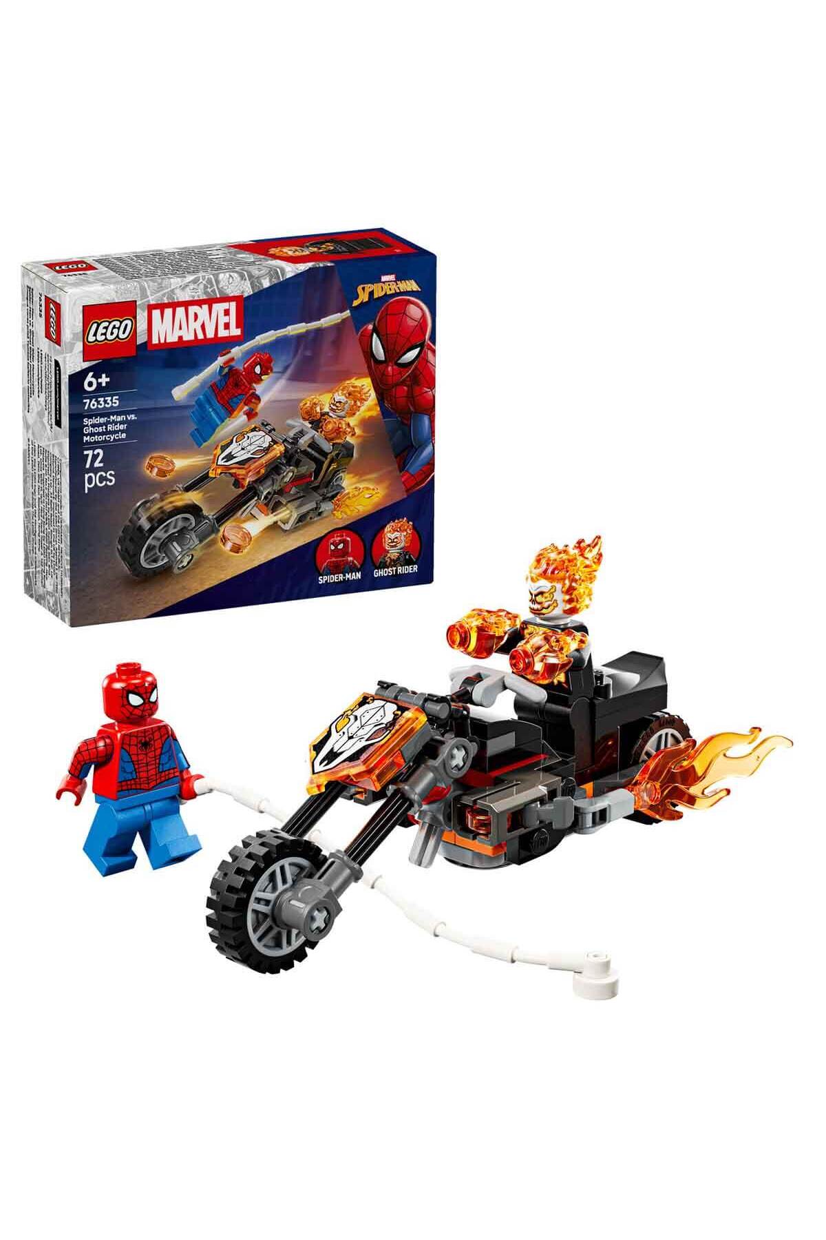 LEGO Marvel Örümcek Adam Ghost Rider Motosikletine Karşı 76335