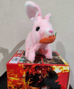 Genel Markalar Tivens Elektronik Pilli Sesli Zıplayan Hareketli Havuçlu Peluş Tavşan 18x17 Cm kaliteli ürün - Görsel 3
