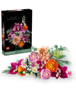 LEGO Botanicals Pembe Çiçek Buketi 10342 - 18+ Çiçek Model Yapım Seti (749 Parça