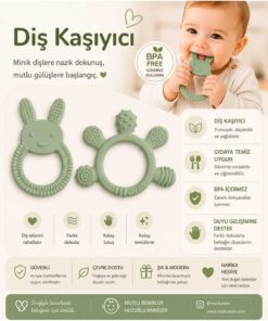 ERMA HOME Bebek Diş Kaşıyıcı – Kolay Tutuş, Güvenli Kullanım