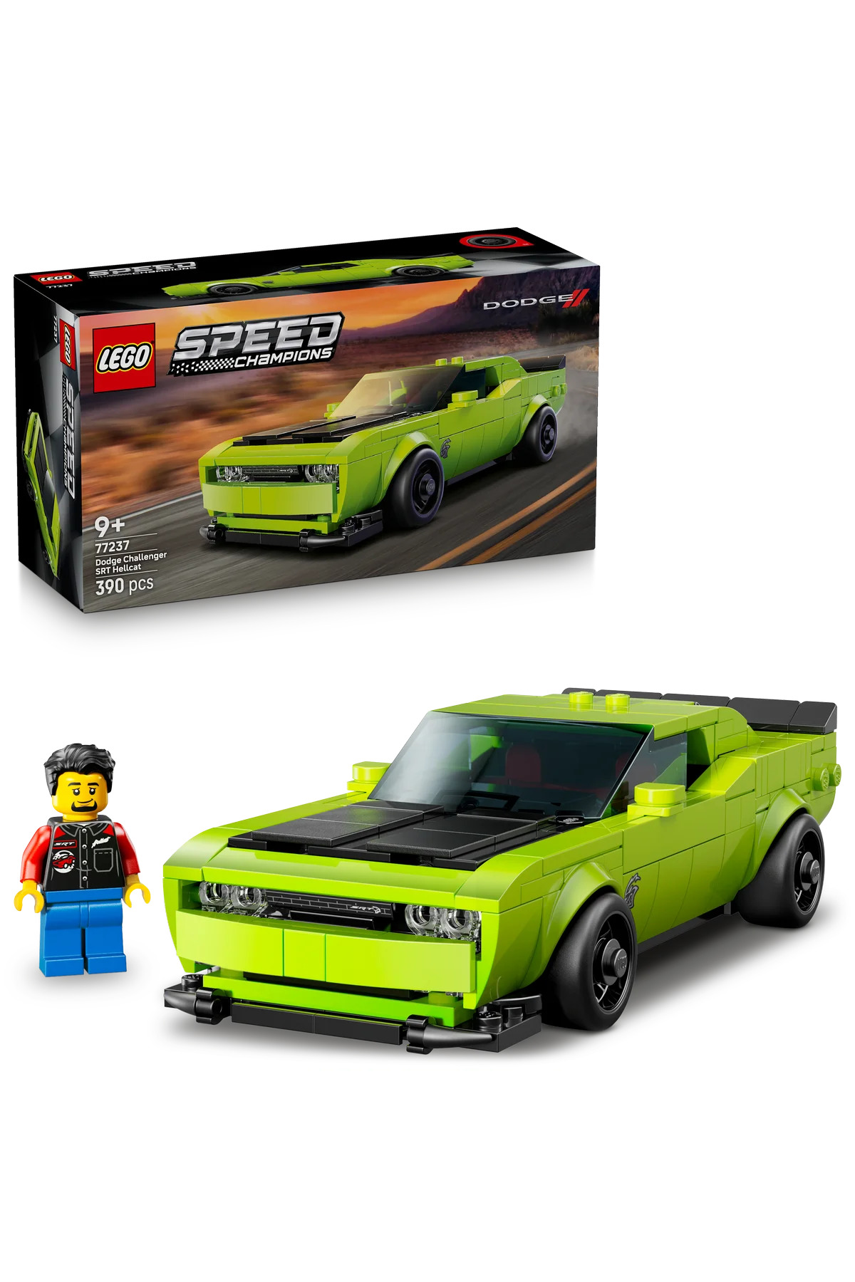 LEGO ® Speed Champions Dodge Challenger SRT Hellcat Spor Araba 77237 – 9+ Yaş için Oyuncak Seti (390P)
