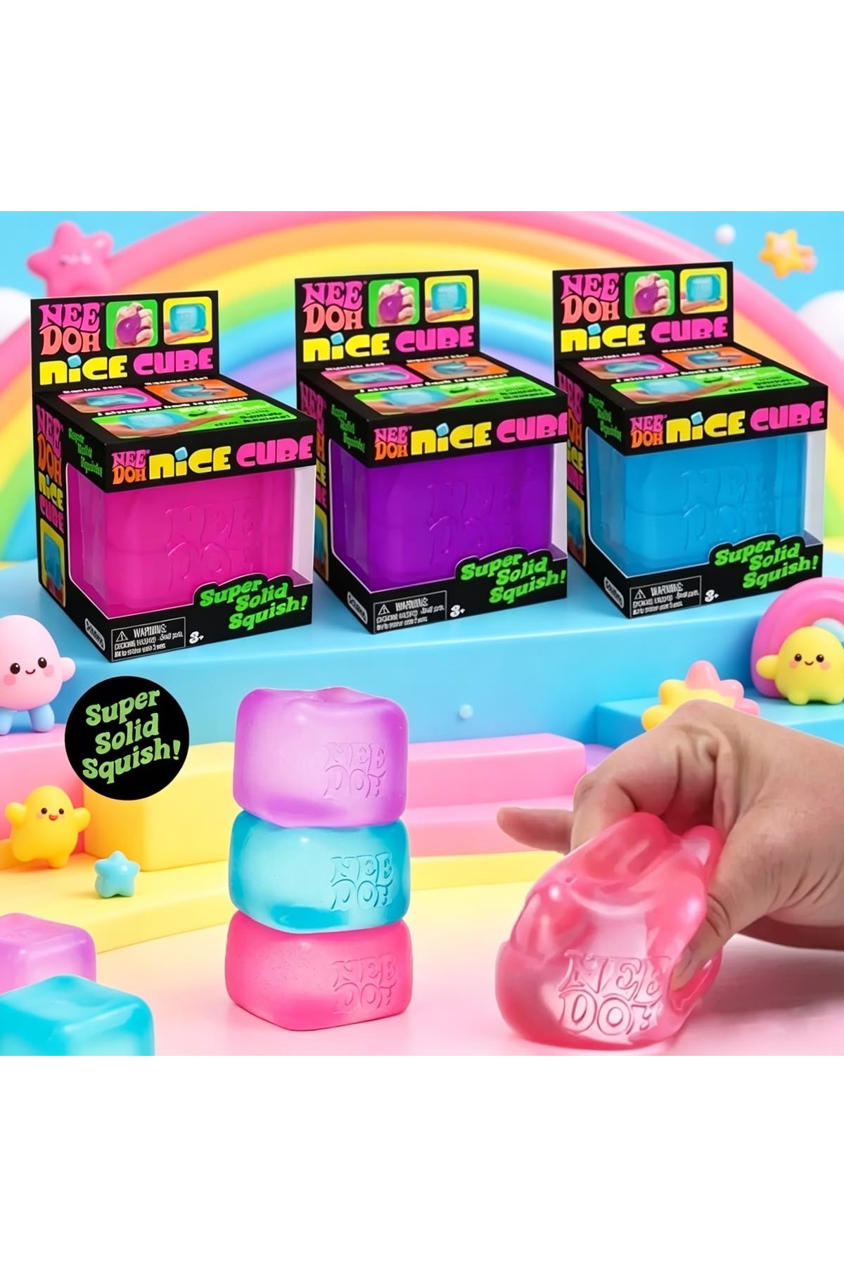 bs bellss accessory Nice Cube Squishy Süper Yumuşak Oyuncak ( Sürpriz Renk Gönderilmektedir )