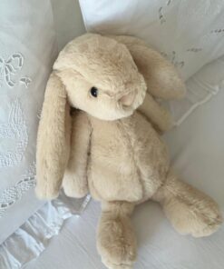 MR.Frenks Çocuk Sevimli Tavşan Uyku&Oyun Arkadaşı Peluş Yastık Bej 45 cm