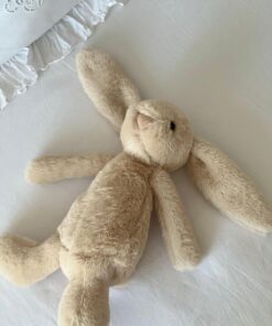 MR.Frenks Çocuk Sevimli Tavşan Uyku&Oyun Arkadaşı Peluş Yastık Bej 45 cm - Görsel 3