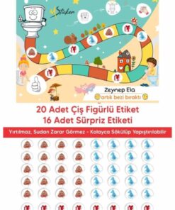 MSticker Eğlenceli Ve Eğitici Tuvalet Eğitimi Sticker Panosu 29x42cm - Görsel 3
