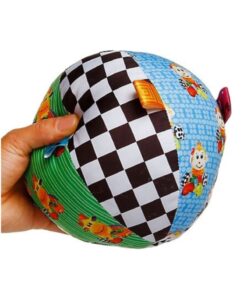 Sozzy Toys Çıngıraklı Büyük Boy Renkli Oyun Topum (15 CM) - Görsel 3